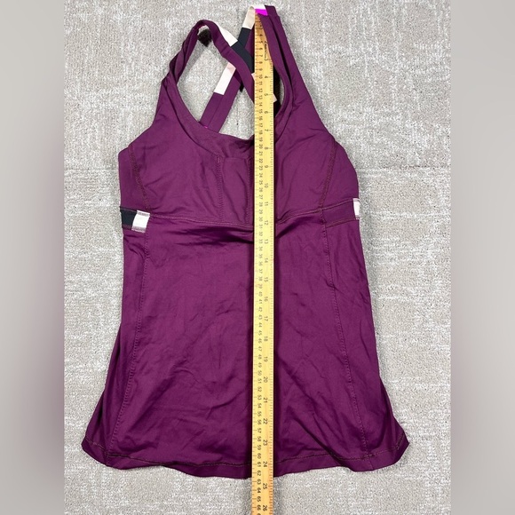 Lululemon Stuff Your Bra Running Tank Purple Cross Back Sports bra Size 6? - Picture 5 of 5